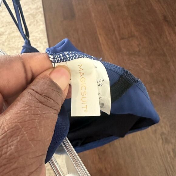 Magicsuit Parker One Piece Swim Dress Navy Blue 10 - Picture 8 of 10